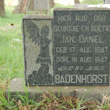 BADENHORST Jan Daniel 1947-1947