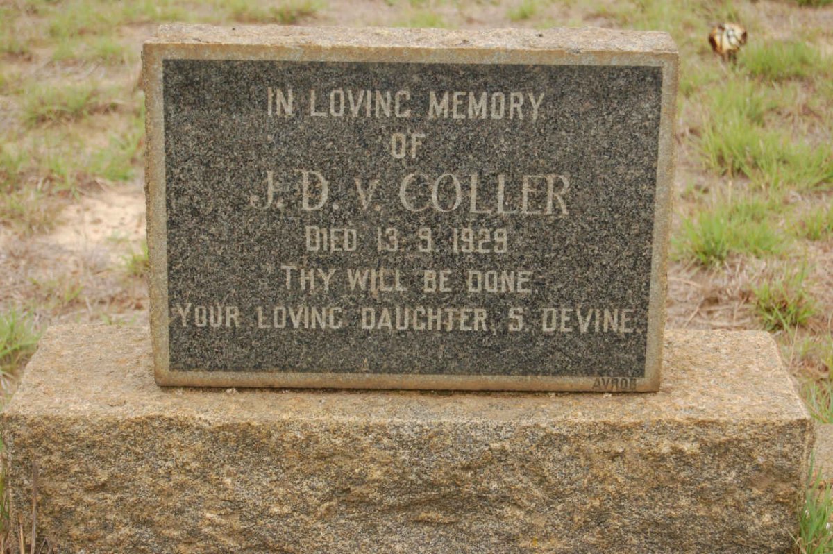 COLLER J.D., van -1929