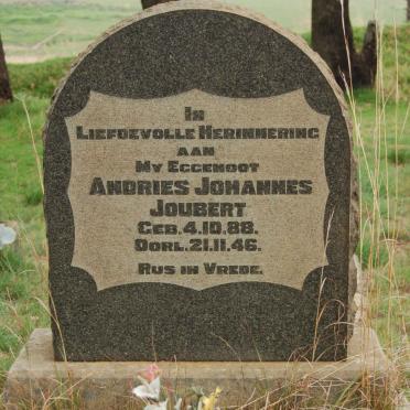 JOUBERT Andries Johannes 1888-1946