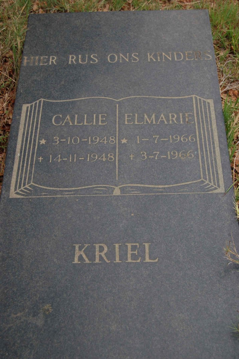 KRIEL Callie 1948-1948 :: KRIEL Elmarie 1966-1966