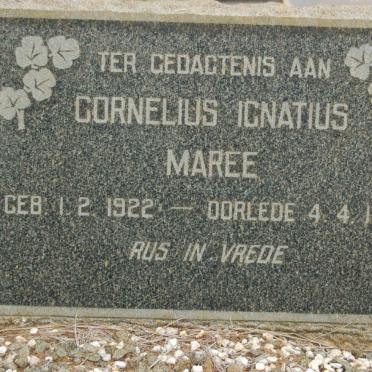MAREE Cornelius Ignatius 1922-1939