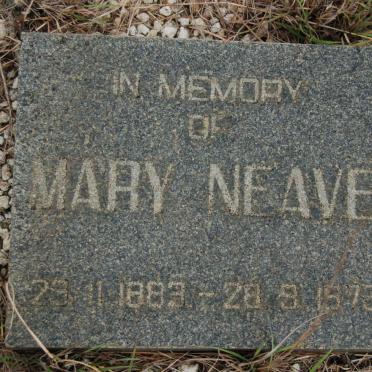 NEAVE Mary 1883-1973
