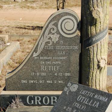 GROBLER Retief 1911-1961 &amp; Otillia 1914-1985