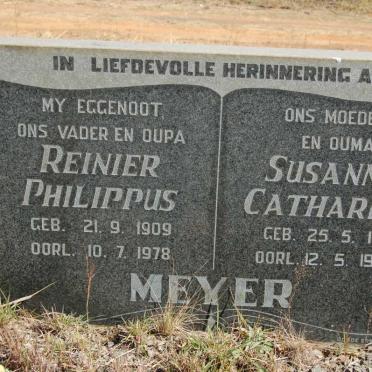 MEYER Reinier Philippus 1909-1978 &amp; Susanna Catharina 1911-1982
