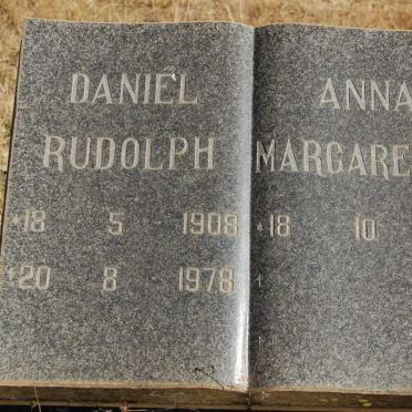 VENTER Daniel Rudolph 1908-1978 &amp; Anna Margaretha 1919-