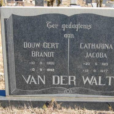 WALT Douw Gert Brandt, van der 1905-1982 &amp; Catharina Jacoba 1913-1977