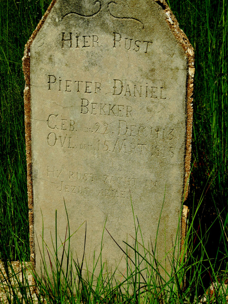 BEKKER Pieter Daniel 1913-1915
