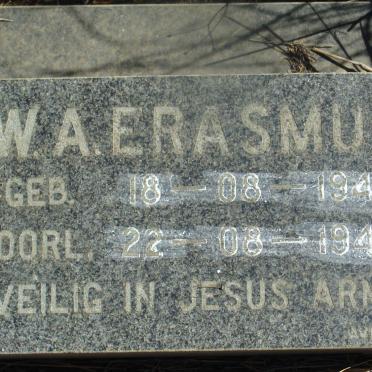 ERASMUS W.A. 1949-1949