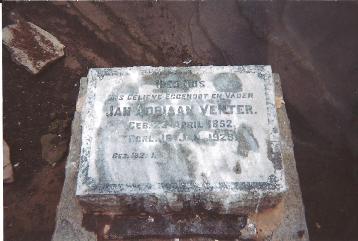 VENTER Jan Adriaan 1852-1929