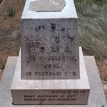 GREYLING Susa Murey 1915-1919