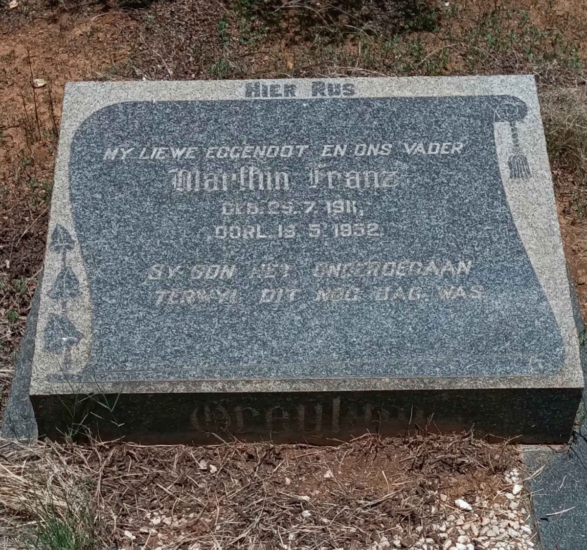 GREYLING Marthin Franz 1911-1952