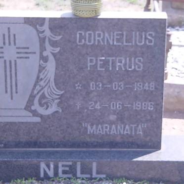 NELL Cornelius Petrus 1948-1986