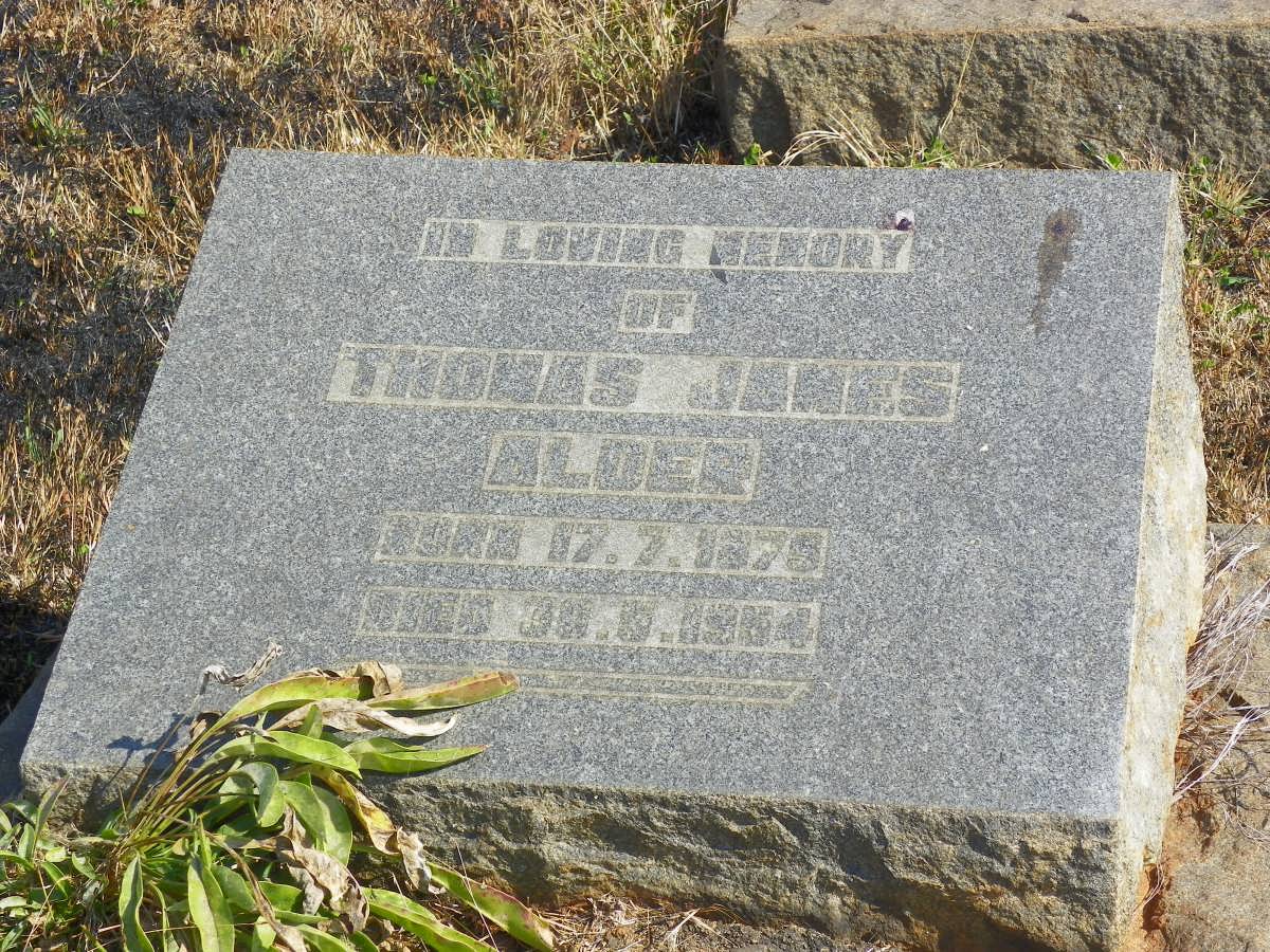 ALDER Thomas James 1879-1954