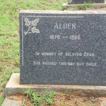 ALDER 1878-1965