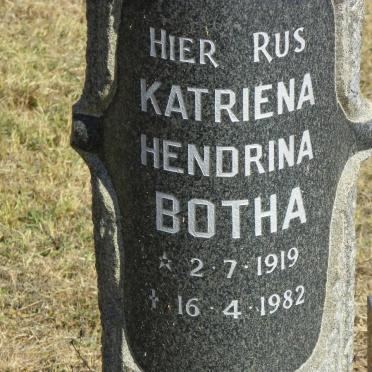 BOTHA Katriena Hendrina 1919-1982