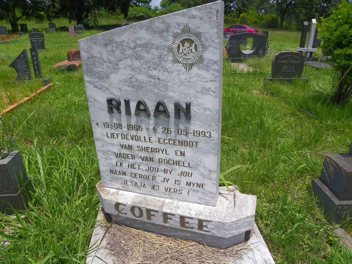COFFEE Riaan 1966-1993