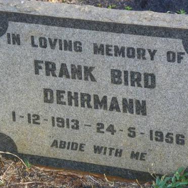 DEHRMANN Frank Bird 1913-1956