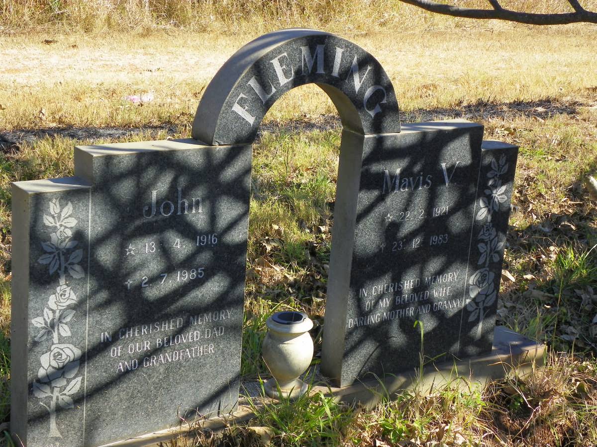 FLEMING John 1916-1985 &amp; Mavis V. 1921-1983