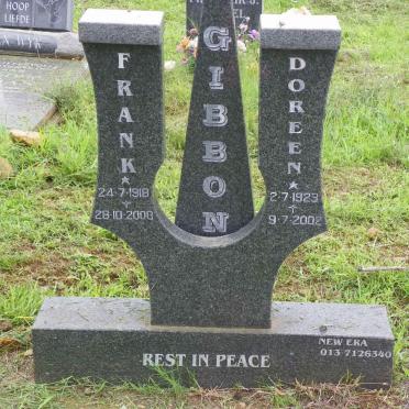 GIBBON Frank 1918-2000 &amp; Doreen 1923-2002