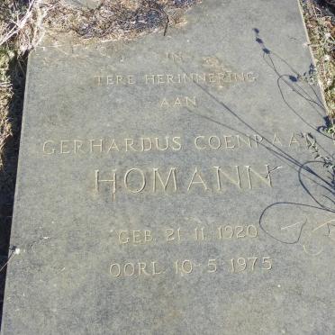 HOMANN Gerhardus Coenraad 1920-1975
