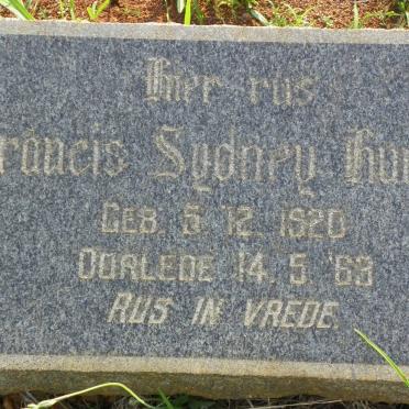 HURTER Francis Sydney 1920-1963