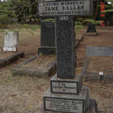 KELLAR  Frederick Timothy 1853-1926 &amp; Jane 1859-1930