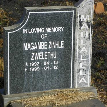 MAHLALELA Magambe Zinhle Zwelethu 1992-1999