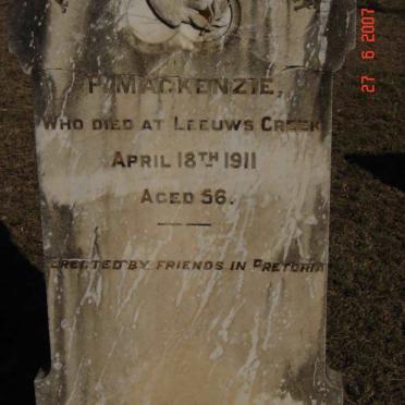 MACKENZIE P. -1911