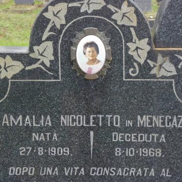 MENEGAZ Vittorino Bortolo 1906-1973 &amp; Amalia Nicoletto 1909-1968