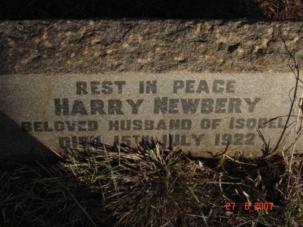 NEWBERY Harry -1922