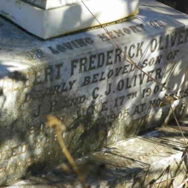 OLIVER Albert Frederick 1903-1905
