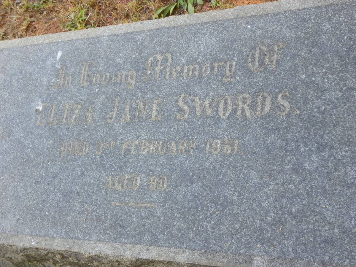 SWORDS Eliza Jane -1961