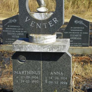 VENTER Marthinus 1906-1990 &amp; Anna 1914-1998