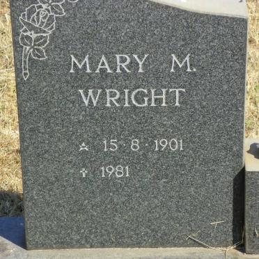 WRIGHT Mary M. 1901-1981