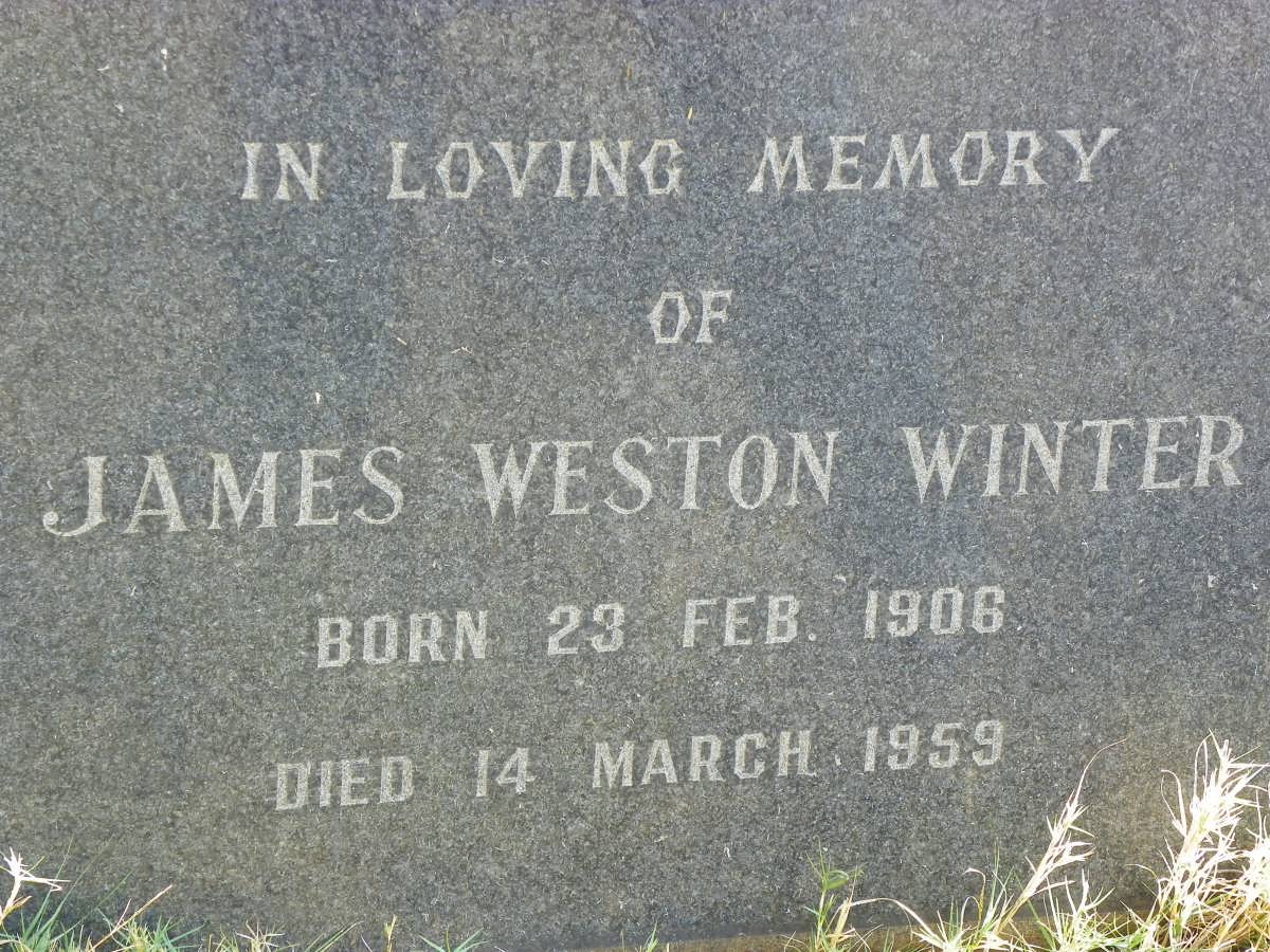 WINTER James Weston 1906-1959