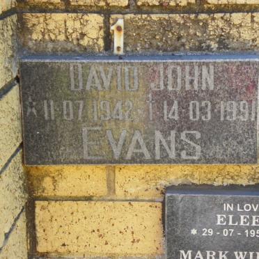 EVANS David John 1942-1991