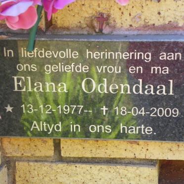 ODENDAAL Elana 1977-2009