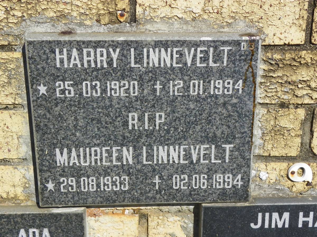 LINNEVELT Harry 1920-1994 &amp; Maureen 1933-1994