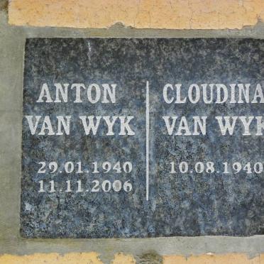 WYK Anton, van 1940-2006 &amp; Cloudina 1940-