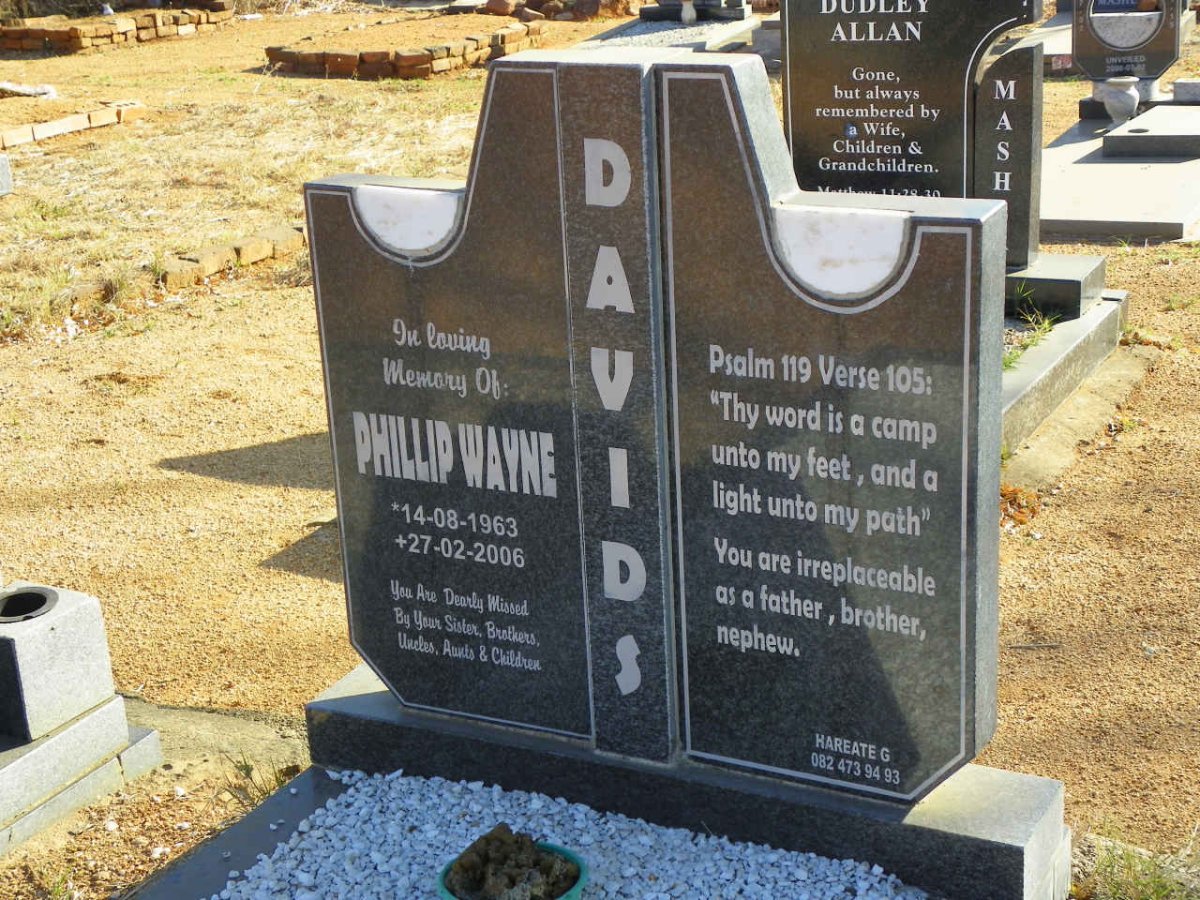 DAVIDS Phillip Wayne 1963-2006