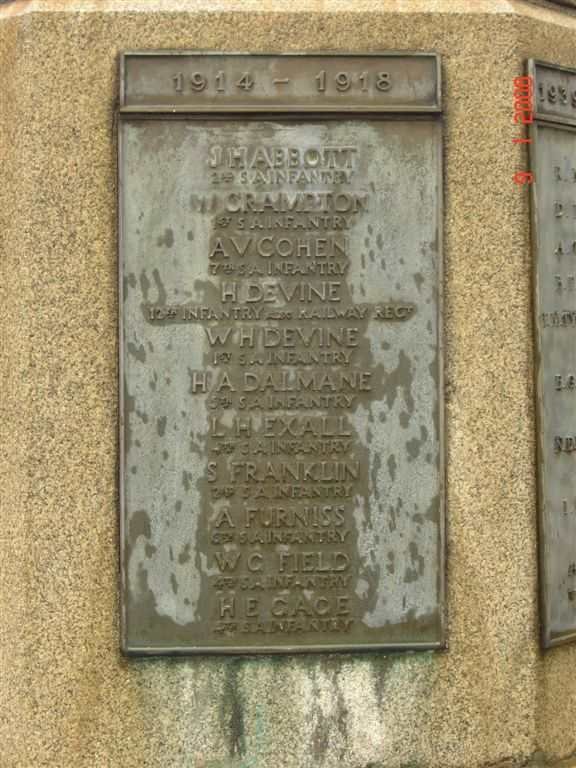Barberton Great War 2