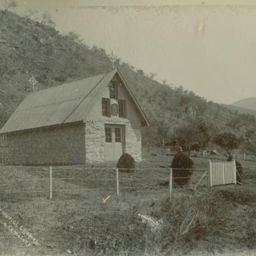2. Old photograph of the Mausoleum and cemetery at Avoca (Sheba cemetery)