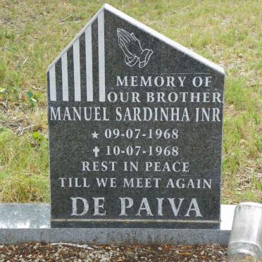 PAIVA Manuel Sardinha, de 1968-1968