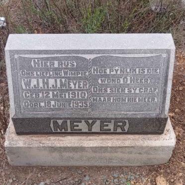MEYER W.J.H.J. 1910-1935
