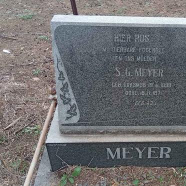 MEYER Susara Gertruida Erasmus 1899-1971