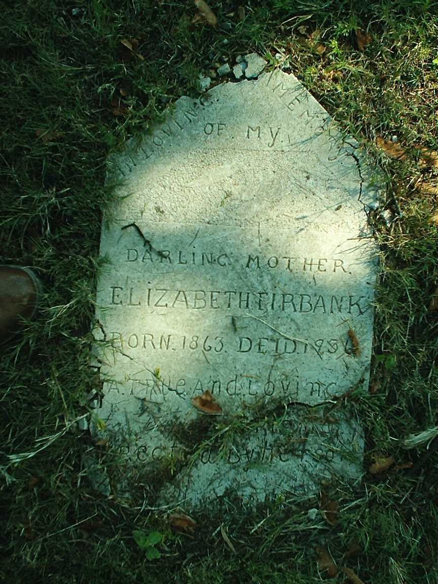 FIRBANK Elizabeth 1863-1956