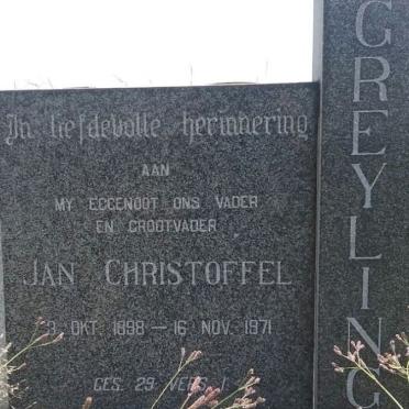 GREYLING Jan Christoffel 1898-1971