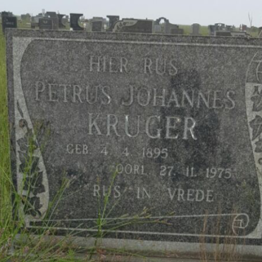 KRUGER Petrus  Johannes 1895-1975