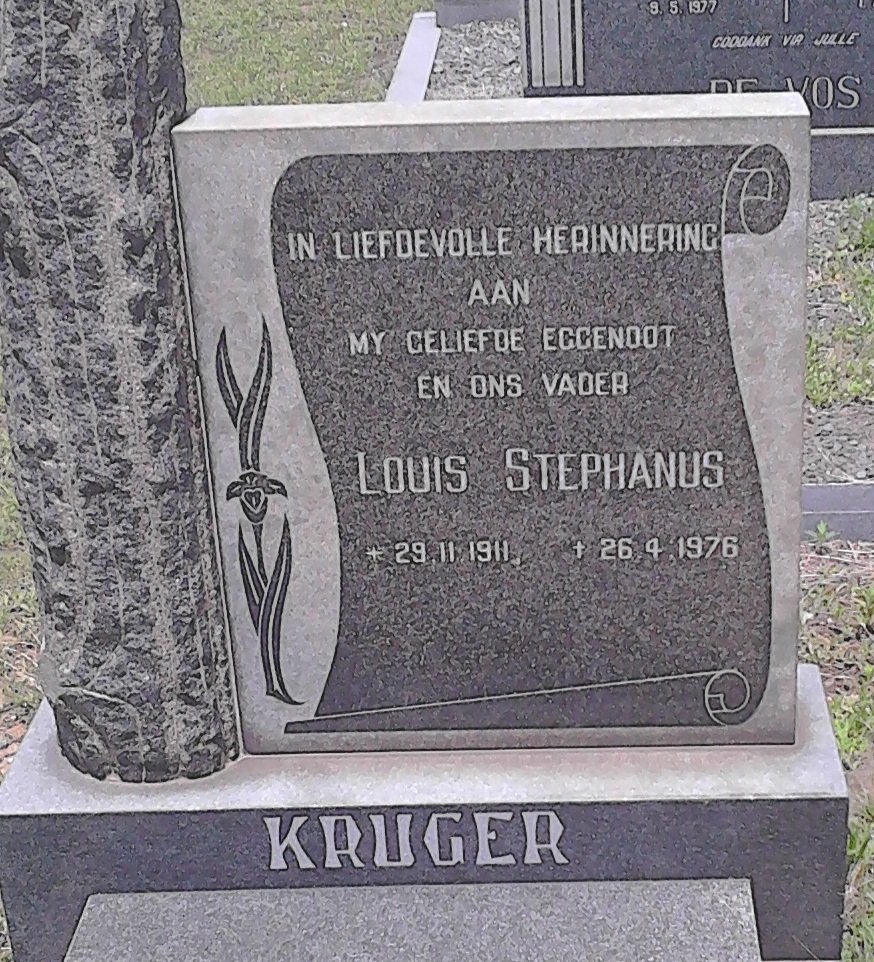 KRUGER Louis Stephanus 1911-1976