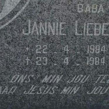 LIEBETRAU Jannie 1984-1984